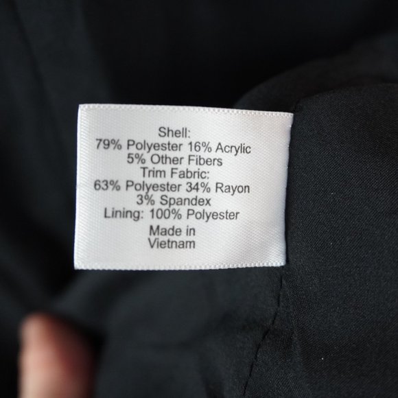 Lane Bryant Red White and‎ Sparkly Black Tweed Jacket Size 16 - Picture 8 of 8